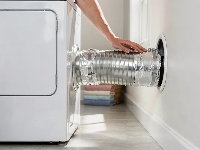 Professional dryer vent hose installation by Seal Beach Dryer Vent Cleaning in Seal Beach