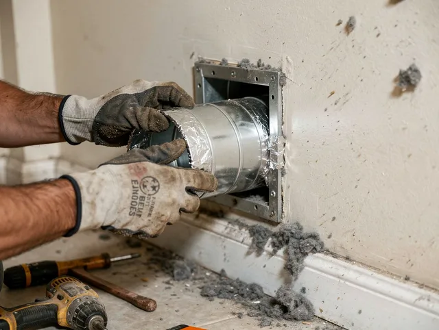 Professional dryer vent repair and installation by Seal Beach Dryer Vent Cleaning in Seal Beach